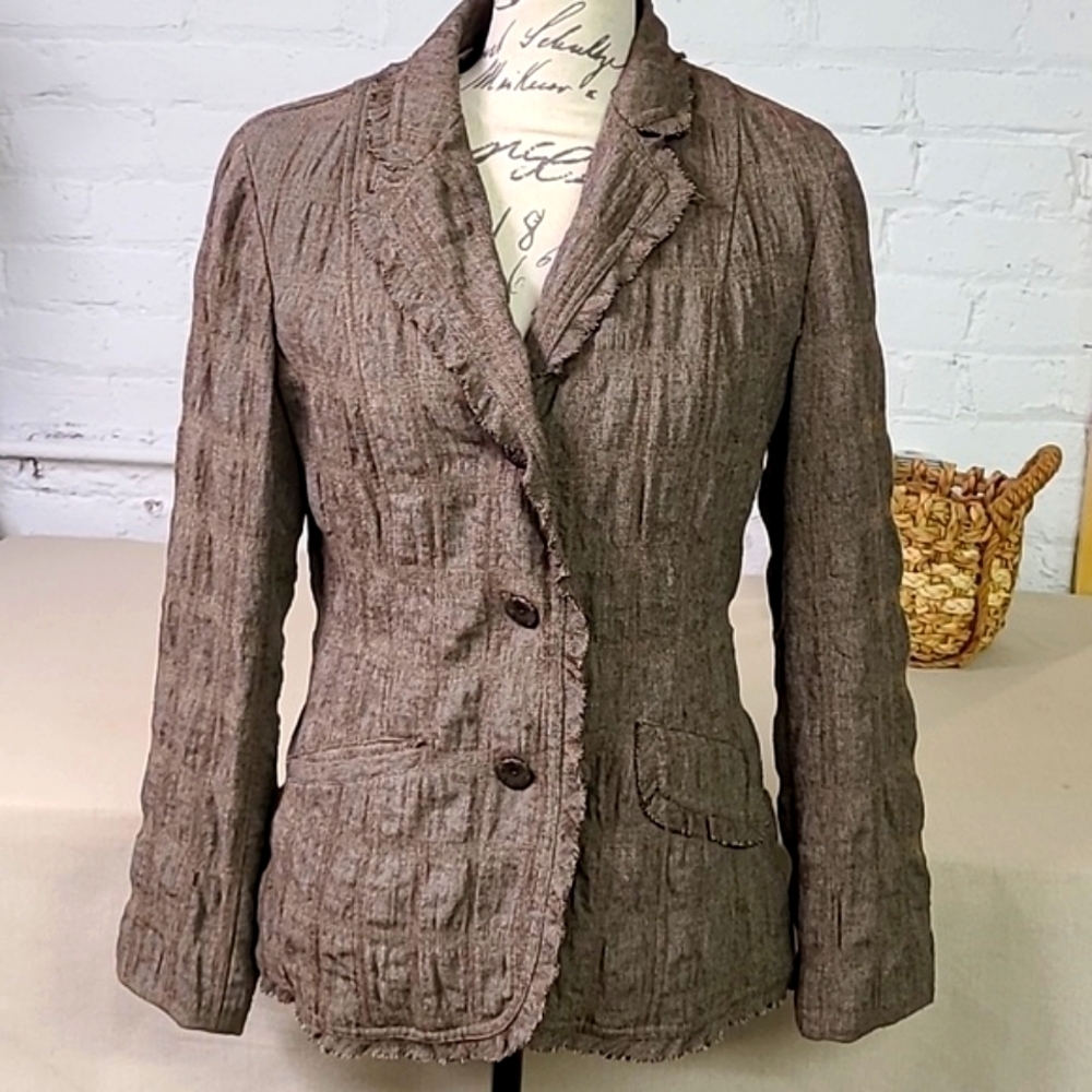 J Jill Casual Lightweight Wool Blend Jacket Size 6